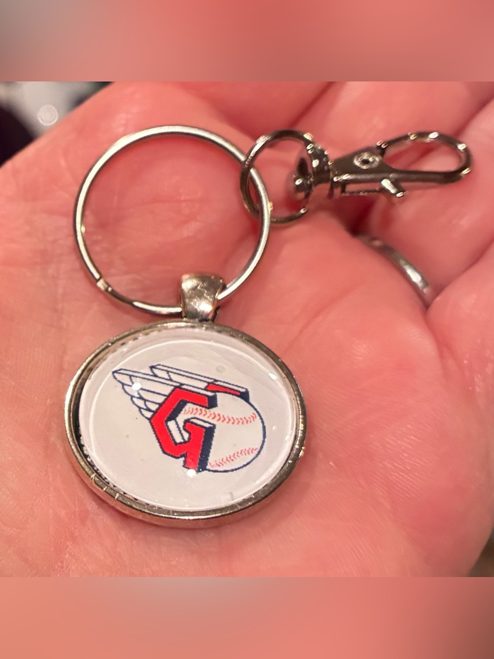 (2/$12,4/$20)Cleveland Guardisns Logo Keychain